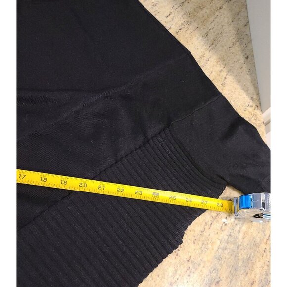 Chateau Size S/M Black Knit Poncho Butterfly Sleeve Sweater Asymmetric Hem Goth - Picture 4 of 12